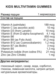 Мультивитамины и поливитамины SNT SNT Kids Multivitamin 60 gummies  (60 таб)