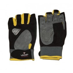 Перчатки для фитнеса и тренировок VAMP RE 02 перчатки  (Черно-желтый)