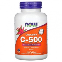 Отдельные витамины NOW C-500 Chewable  (100t.)