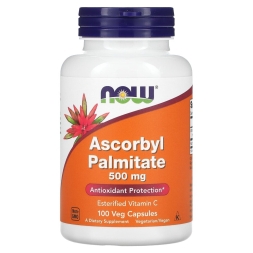 Товары для здоровья, спорта и фитнеса NOW Ascorbyl Palmitate 500 mg  (100 vcaps)