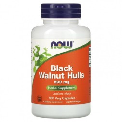Специальные добавки NOW Black Walnut Hulls  (100 vcaps)