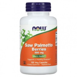 Препараты для повышения тестостерона NOW Saw Palmetto Berries 550mg  (100 vcaps)