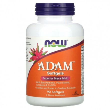 Мужские витамины NOW ADAM Softgels Men&#039;s Multi  (90 softgel)