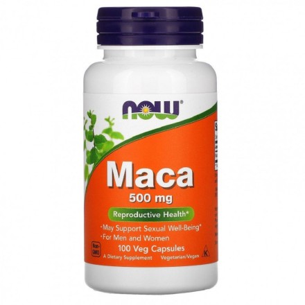 Мака перуанская NOW Maca 500 мг  (100 капс)