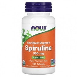 Специальные добавки NOW Spirulina 500 мг  (100 таб)